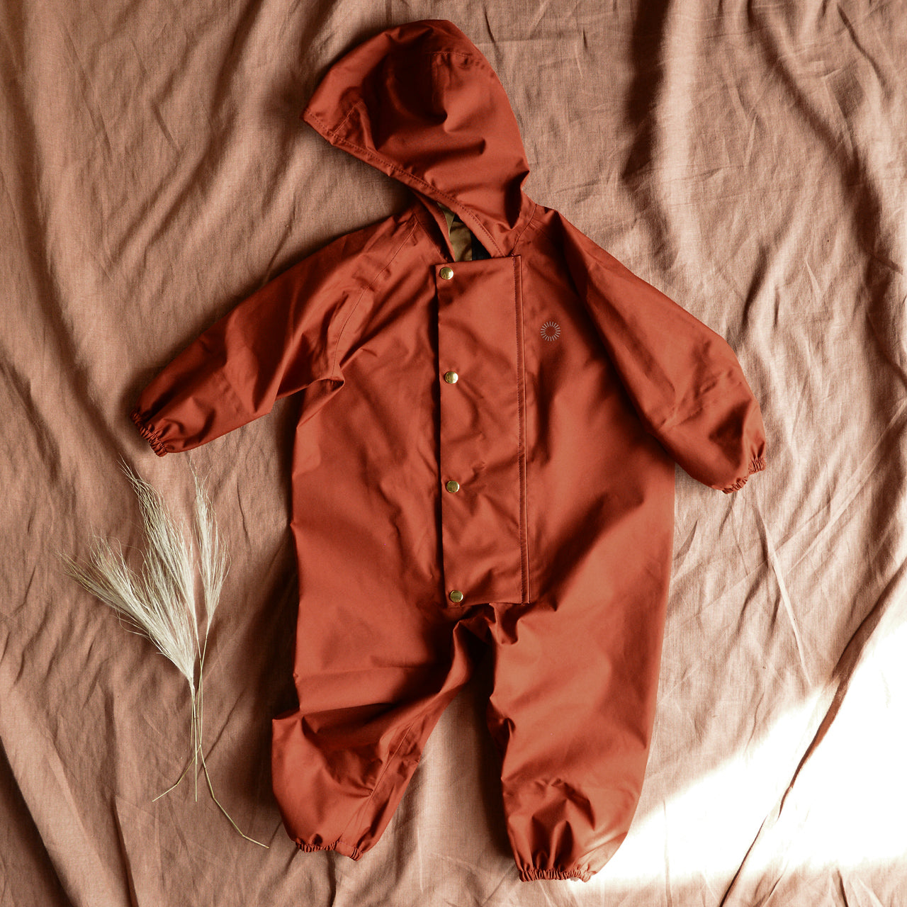 Waterproof Onesie Overalls 100% recycled PET - Sumac (3-18m) *Last ones