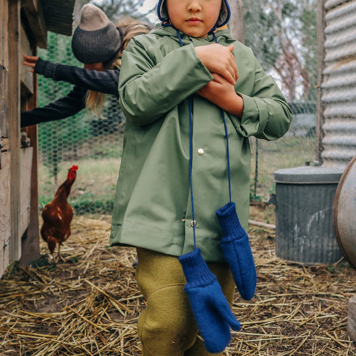 Rain Coat for Kids 100% recycled PET - Goldenrod (8-12y) *Last ones