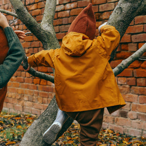 Rain Coat for Kids 100% recycled PET - Red Oak (1-10y)