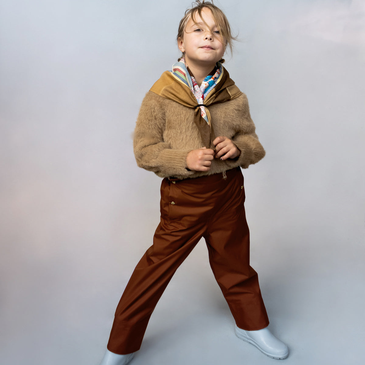 Rain Sailor Pants for Kids 100% recycled PET - Heron (2-4y) *Last ones