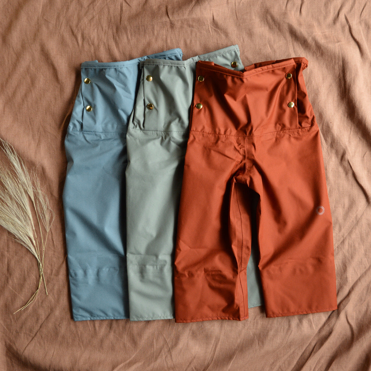 Rain Sailor Pants for Kids 100% recycled PET - Heron (2-4y) *Last ones