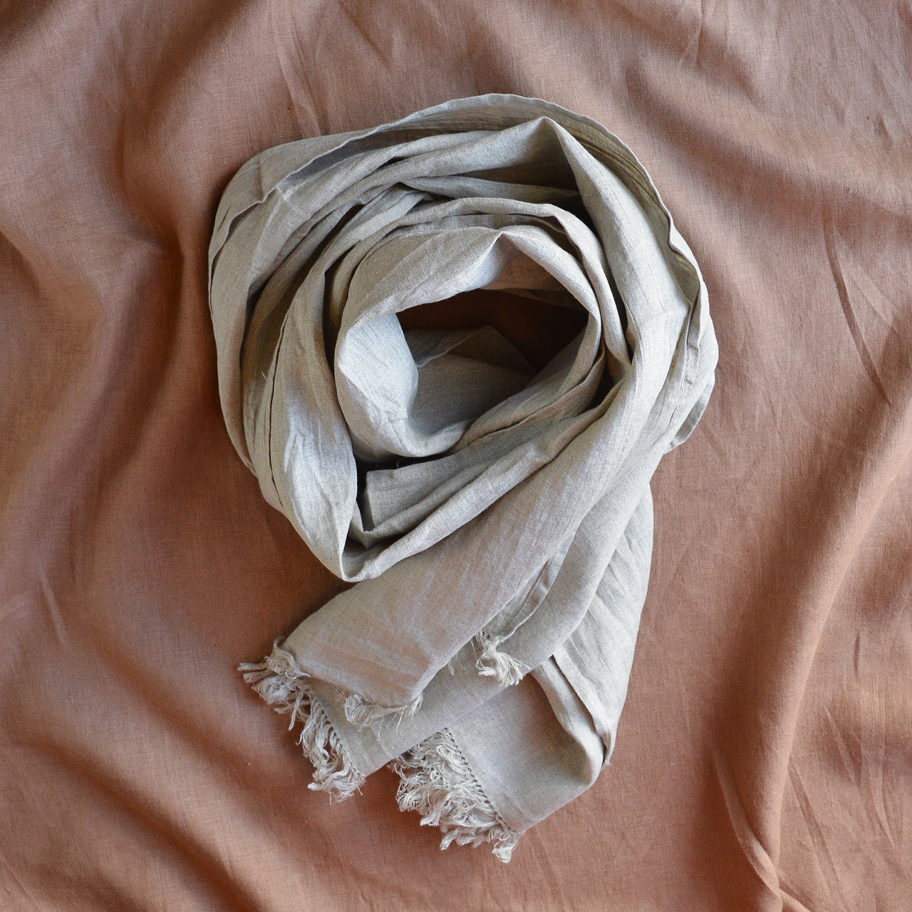 Linen Scarf - Roserie Natural *Last One!