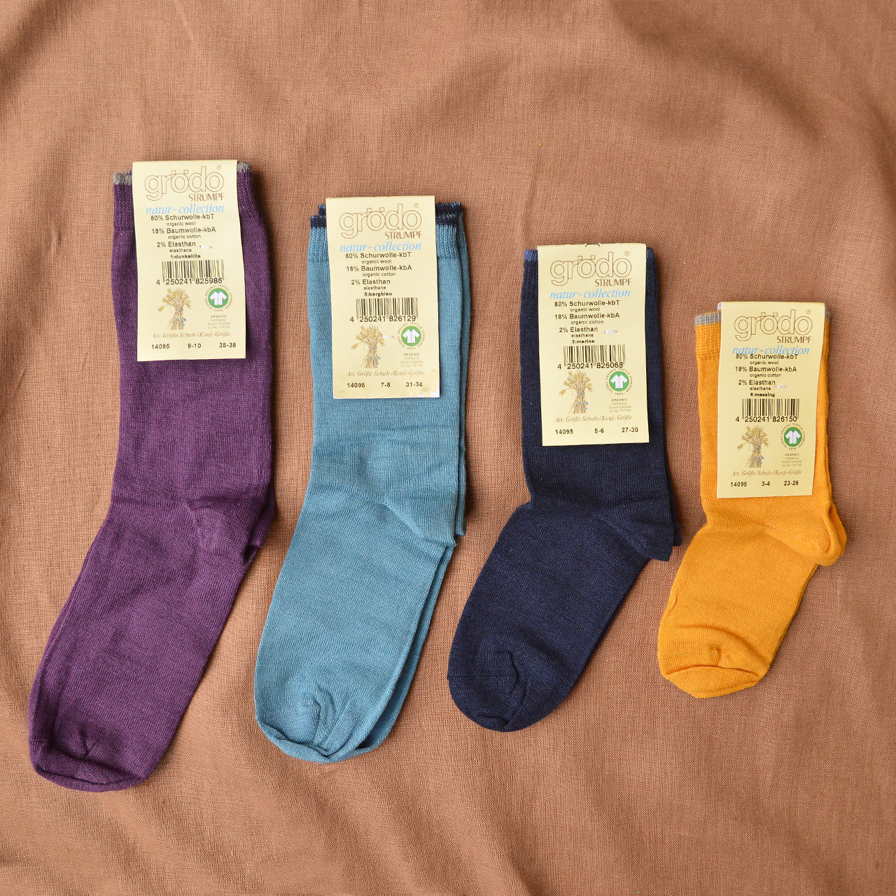 Children's Socks in Organic Wool/Cotton (1-10y+)