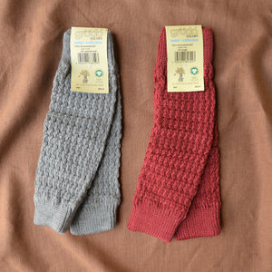 Structure Knit Legwarmers - 100% Organic Wool (Kids-Women)