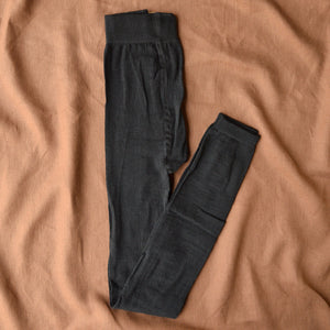 Women's Footless Tights/Leggings - Organic Wool/Cotton