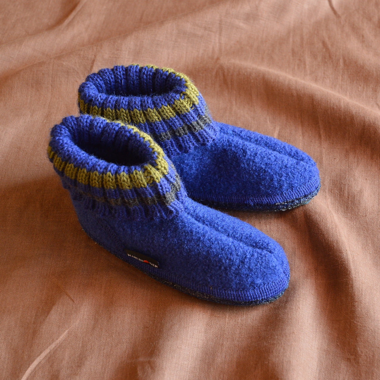 Slipper Boots - Boiled Wool - Royal Blue (Kids 20-27) *Last ones