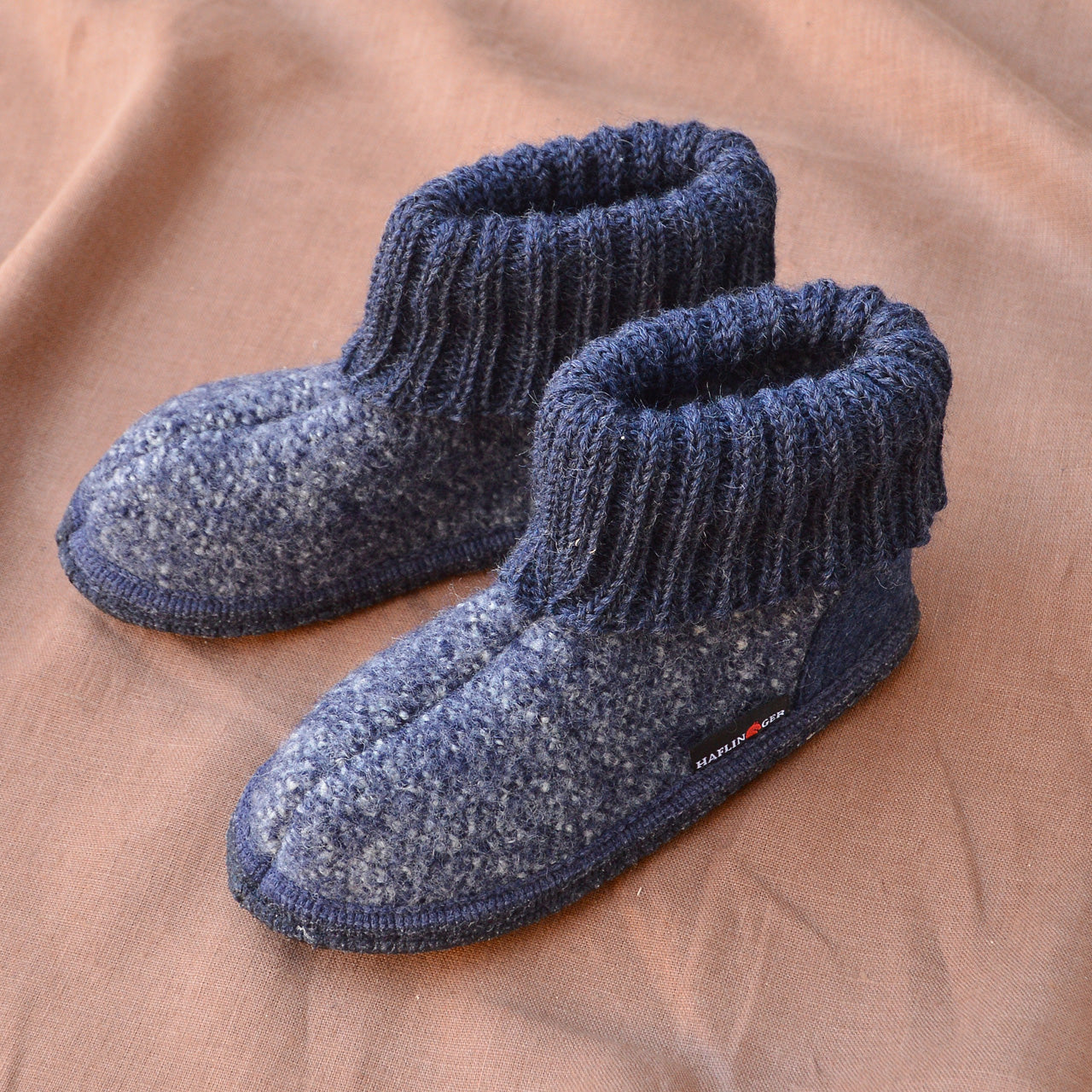 1898 Slipper Boots - Boiled Wool - Denim Melange (Kids 23-35)