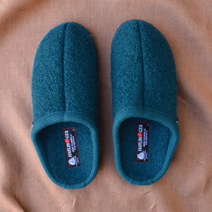 Boiled Wool Slippers - Alaska - Peacock AW23 (Adults 36-47)