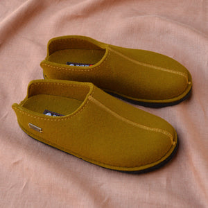 Wool Felt Slippers - Flair Smily - Mustard AW23 (Adults 36-41)
