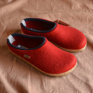 Wool Felt Clogs - Kris - Paprika (Adults 36-42)