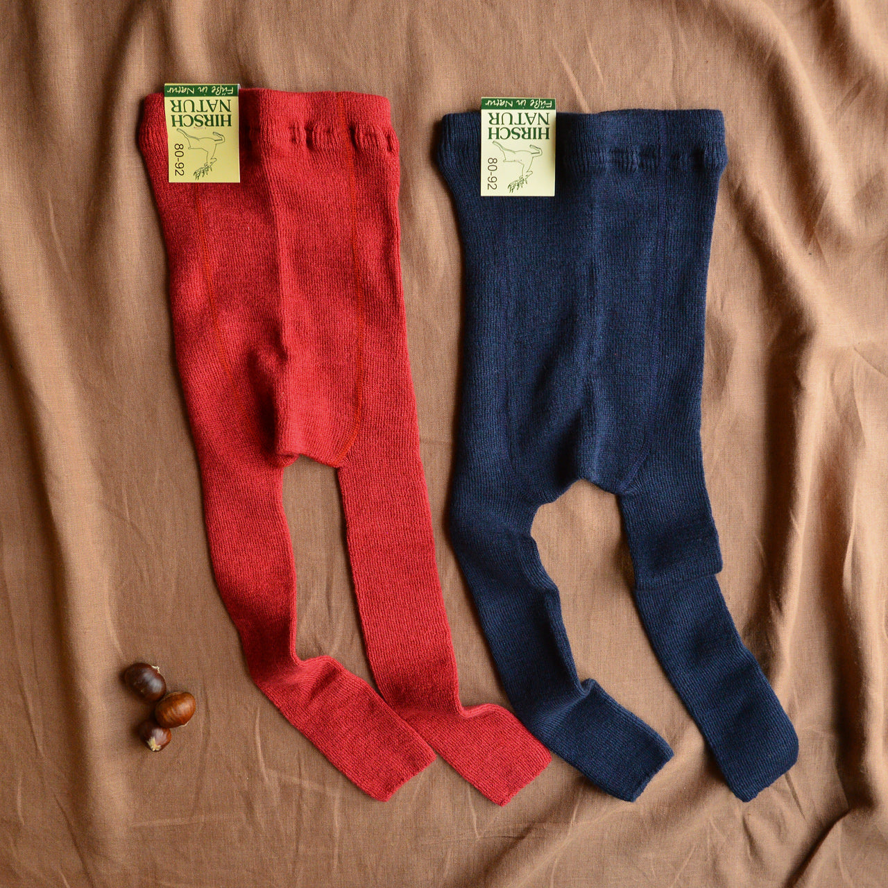 Footless Tights in Organic Wool/Cotton (0-10y)