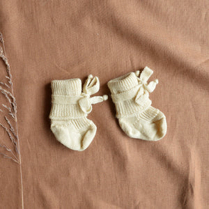 Newborn Baby Socks/Booties 100% Organic Wool