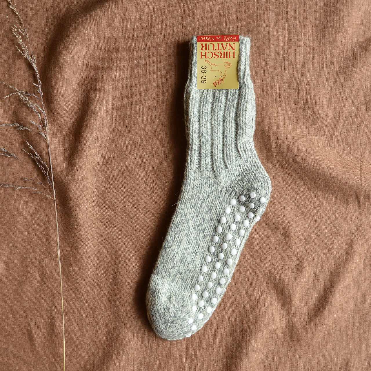 Adults Grippy Norwegian Organic Wool Socks (36-43)