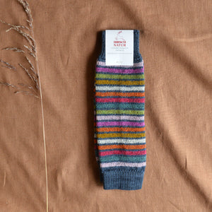 Organic Wool Plush Rainbow Legwarmers (Child 1-5y+)