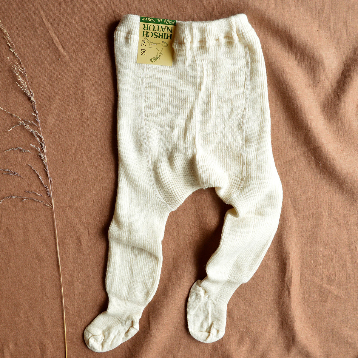 Baby Tights Organic Wool/Cotton - Thick Rib (0-6y)