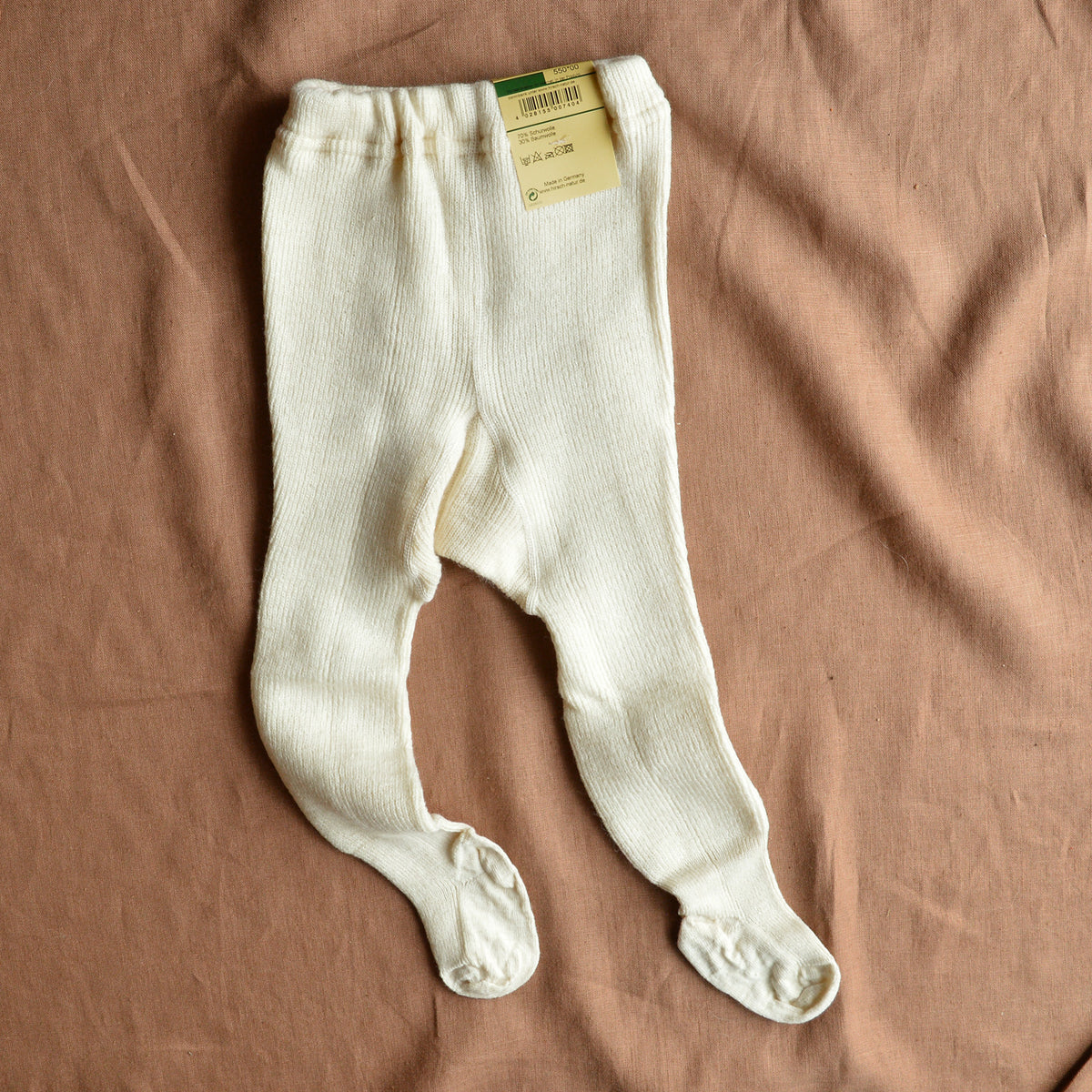 Baby Tights Organic Wool/Cotton - Thick Rib (0-6y)