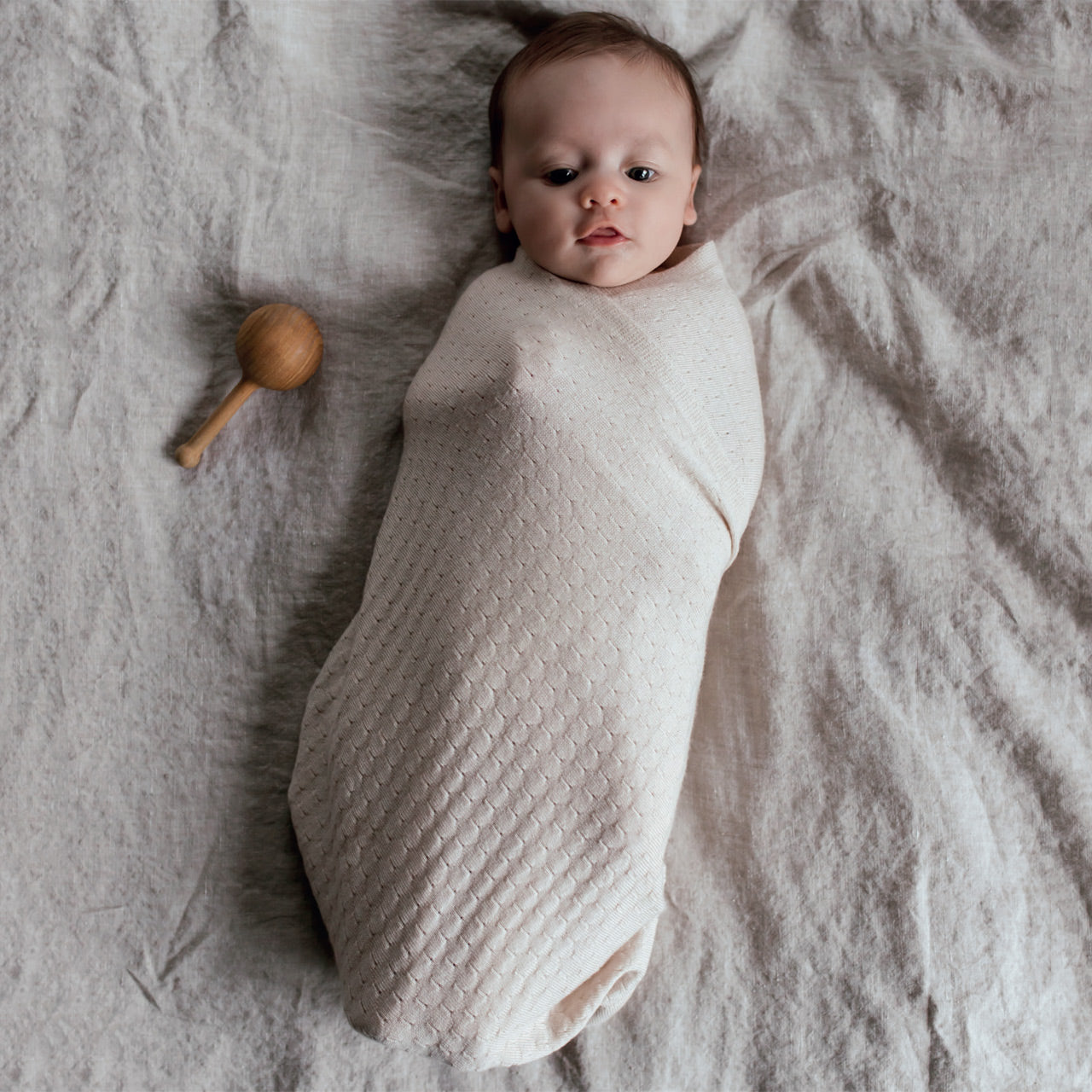 Frankie Baby Blanket - 100% Extra Fine Merino Wool (70x95cm)