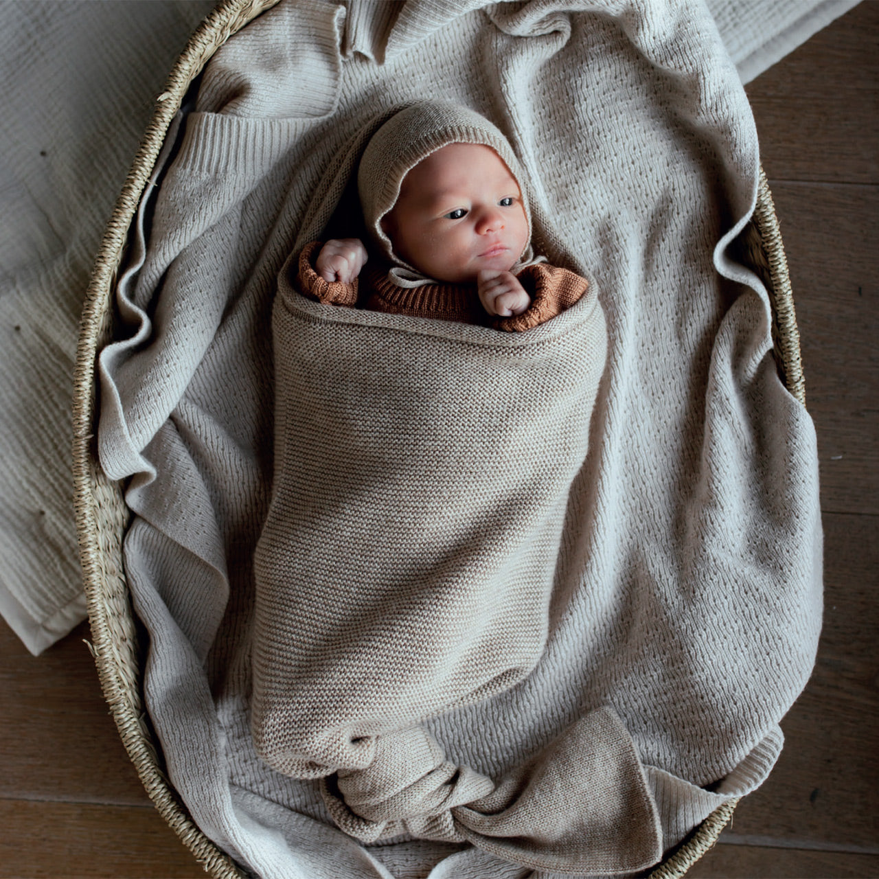 Cocoon Wrap - 100% Merino Wool (Newborn - 8m)