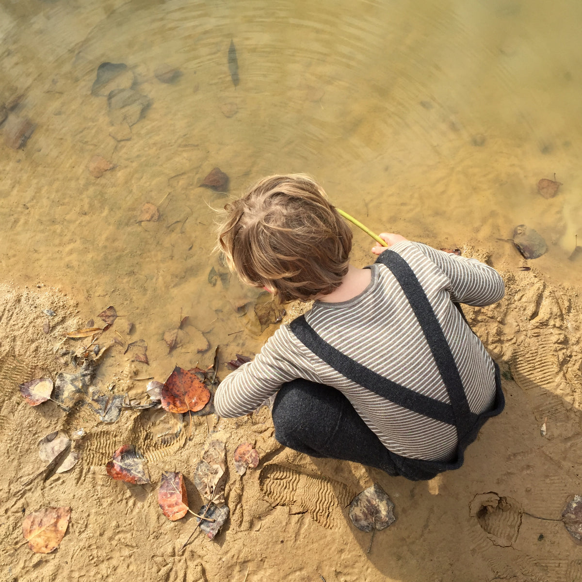 Boiled Wool Dungarees (1-8y) *Retired Style