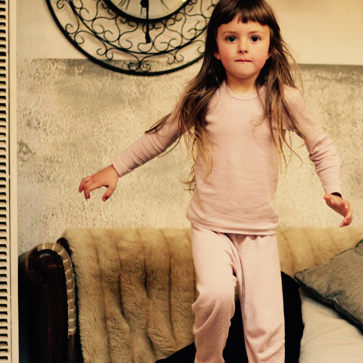 Child's Long Sleeve Top - Organic Cotton/Merino/Silk (1-12 years)