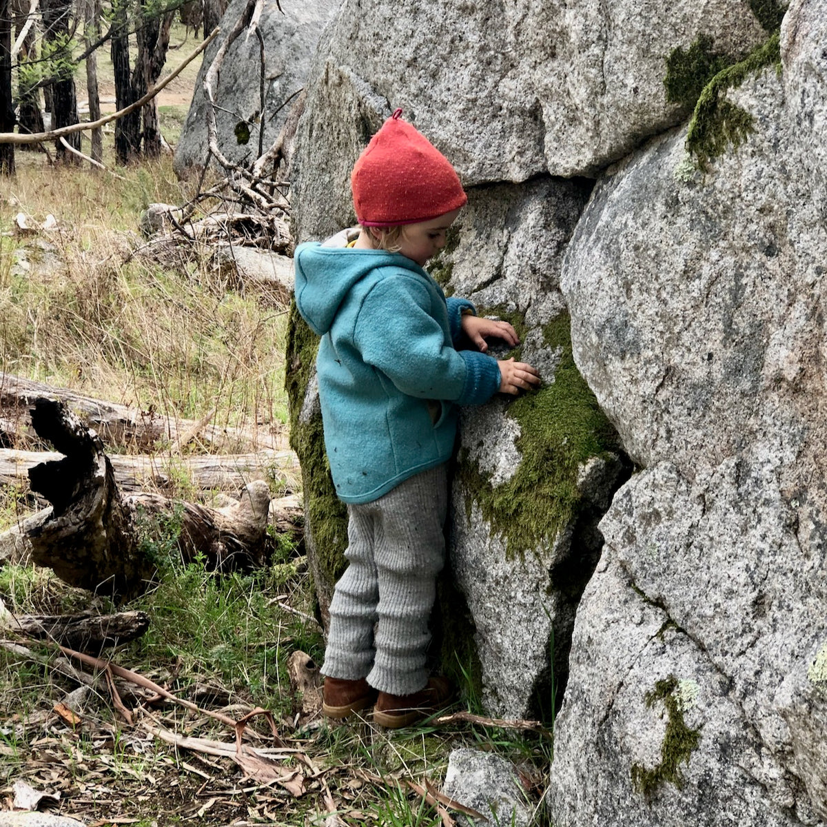 Boiled Wool Jacket - Graphite (1-10y) *Retired Colour