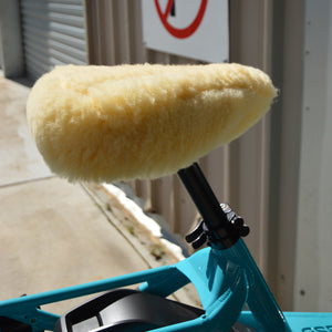Lambskin Bicycle Seat Cover by Kaiser Baby from Woollykins