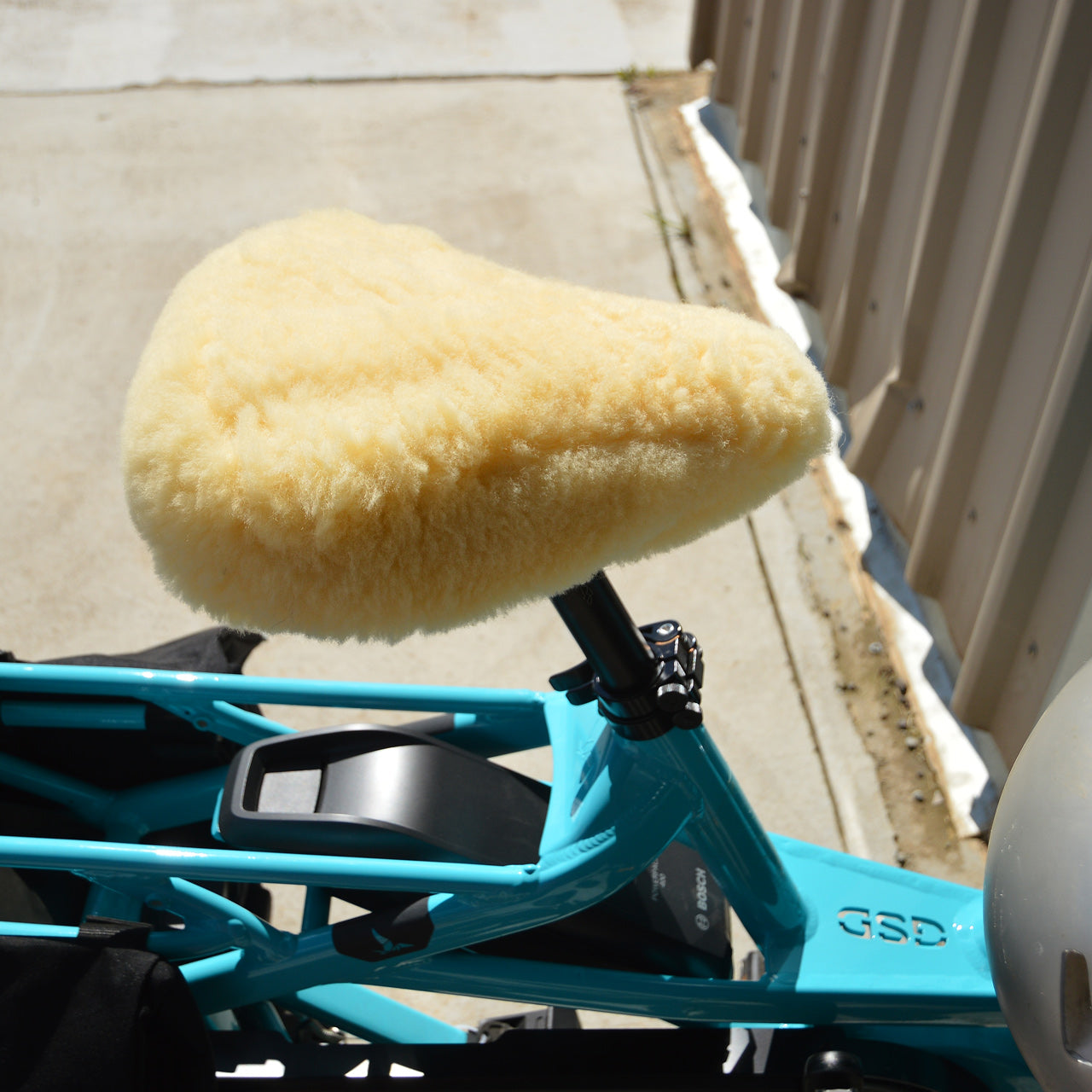 Lambskin Bicycle Seat Cover