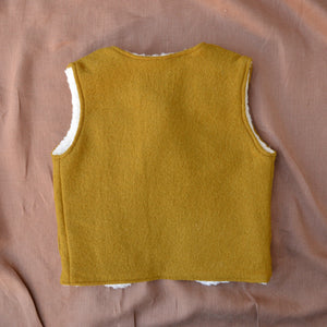 Winter Warmer Wool Vest - Ochre (2-8y)