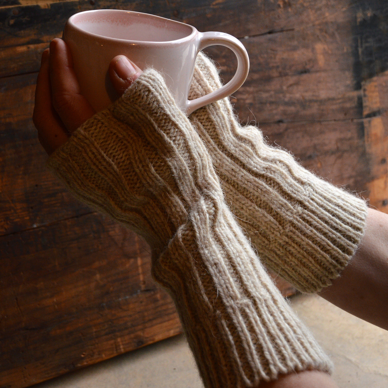 women's alpaca fingerless gloves