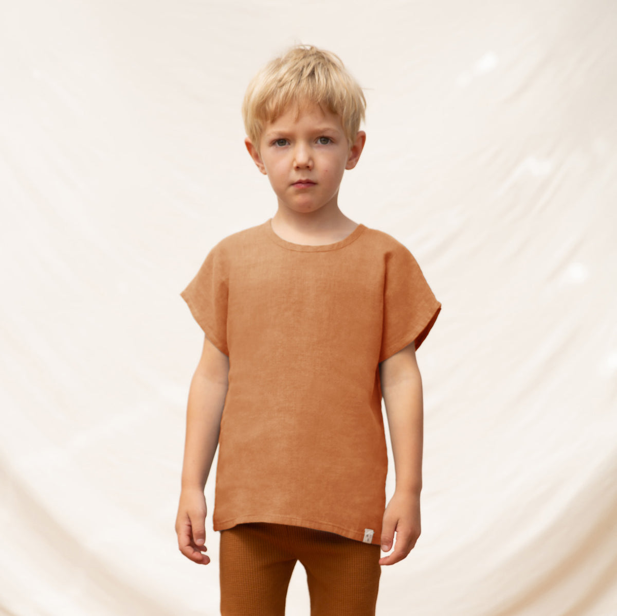 Child’s Linen Short Sleeve Top - Hazel (2-10y)