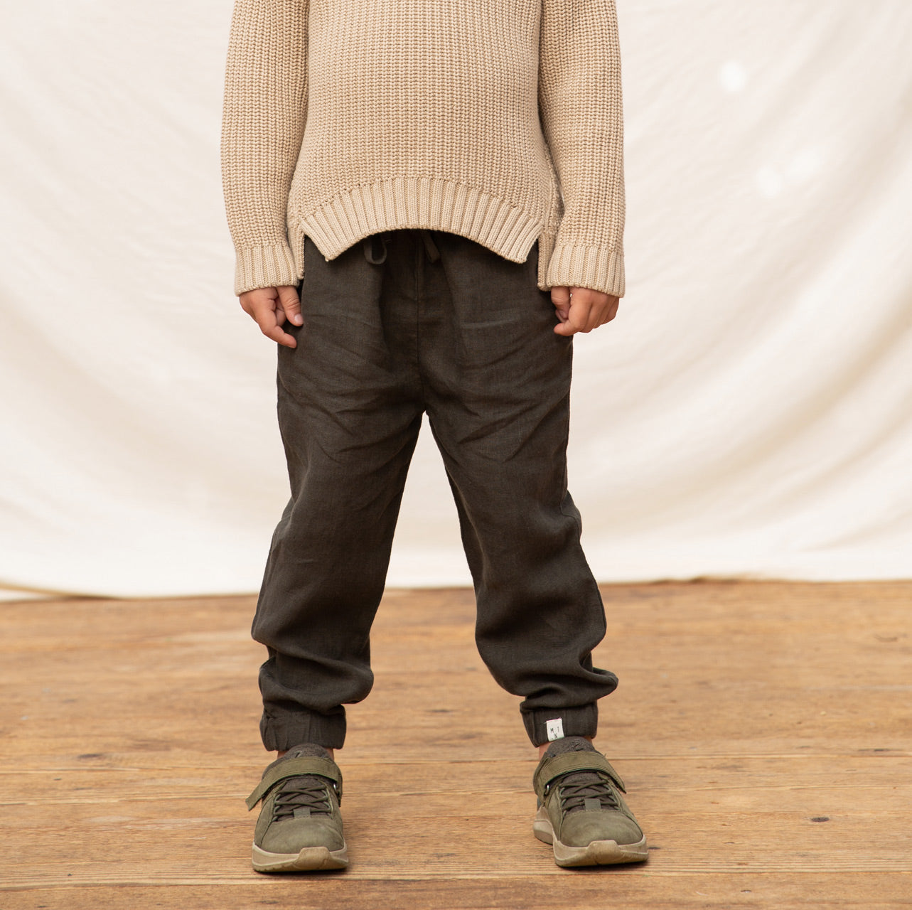 Wilder Linen Pants - Pine (7-12y)