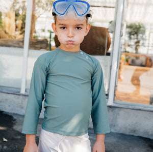 Rio Rashie 100% Recycled Nylon Swimshirt - Rosemary (1-10y)