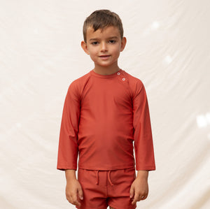 Rio Rashie 100% Recycled Nylon Swimshirt - Rubia (1-10y)