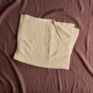 Heirloom Alpaca Baby Blanket - Ecru (90x90cm) *Returning Soon