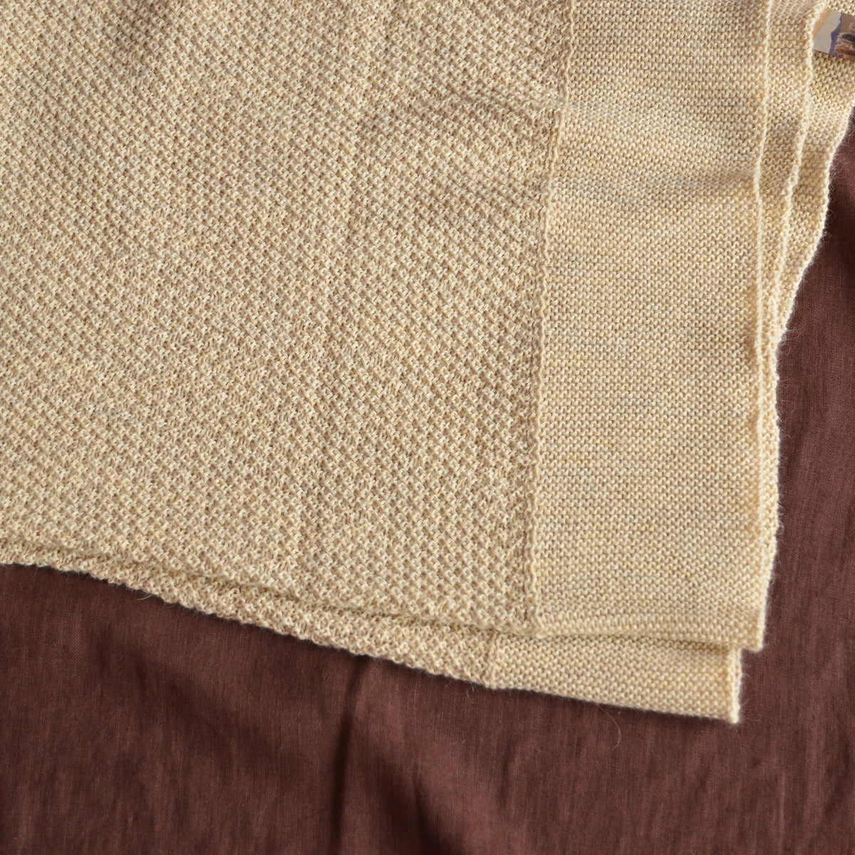 Heirloom Alpaca Baby Blanket - Ecru (90x90cm)