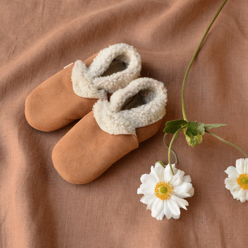 Nature Baby Lambskin Booties - Cream main image 1