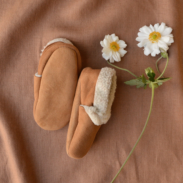 Nature baby sales lambskin booties sale
