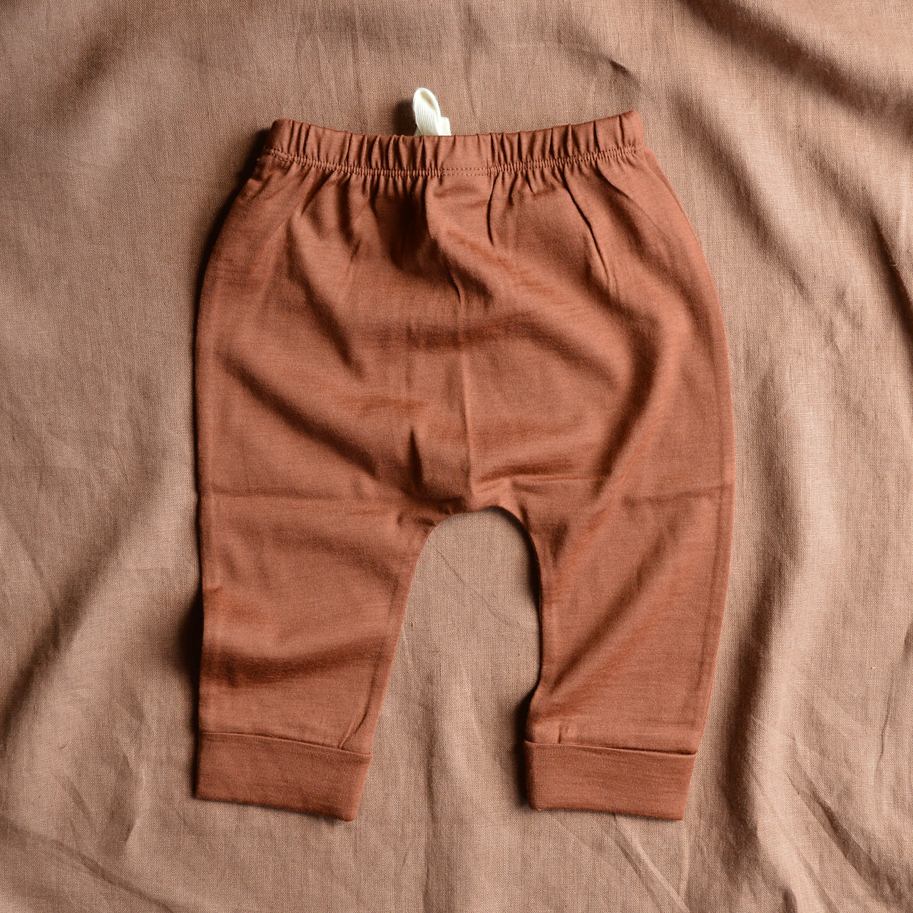 Baby Drawstring Pants 100% Merino - Coco (3-6m) *Last One!
