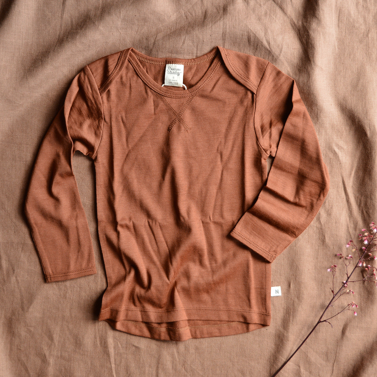 Essential Merino Longsleeve Top - Coco (1-2y) *Last One!