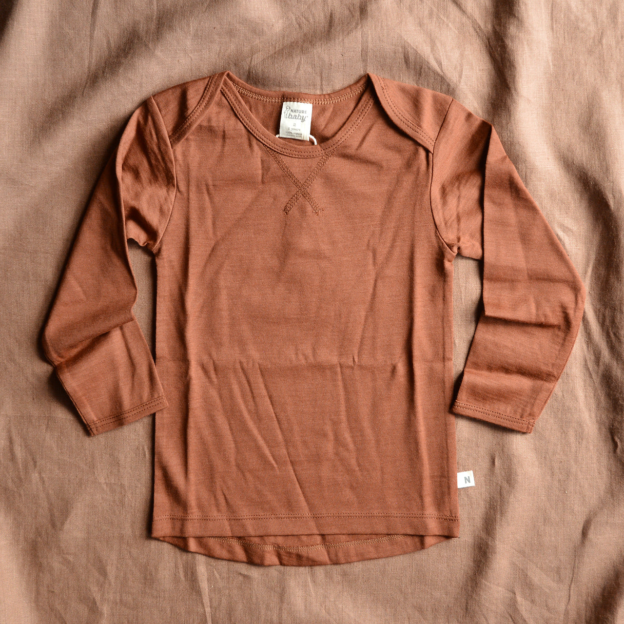 Essential Merino Longsleeve Top - Coco (1-2y) *Last One!