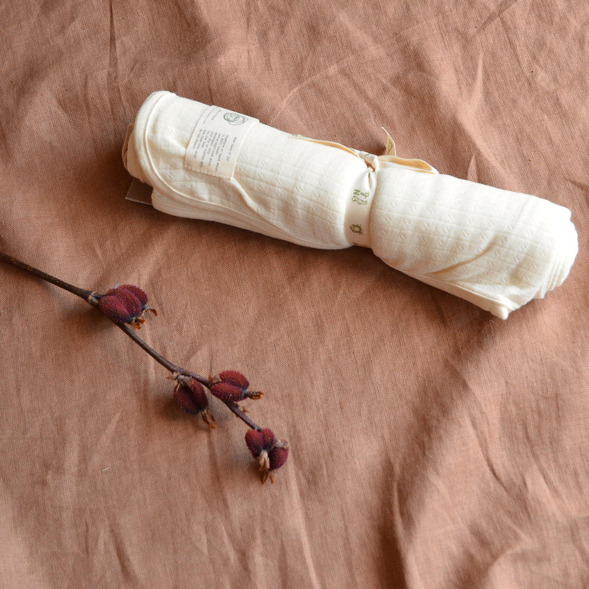 100% Merino Pointelle Baby Wrap/Swaddle *Returning 2026