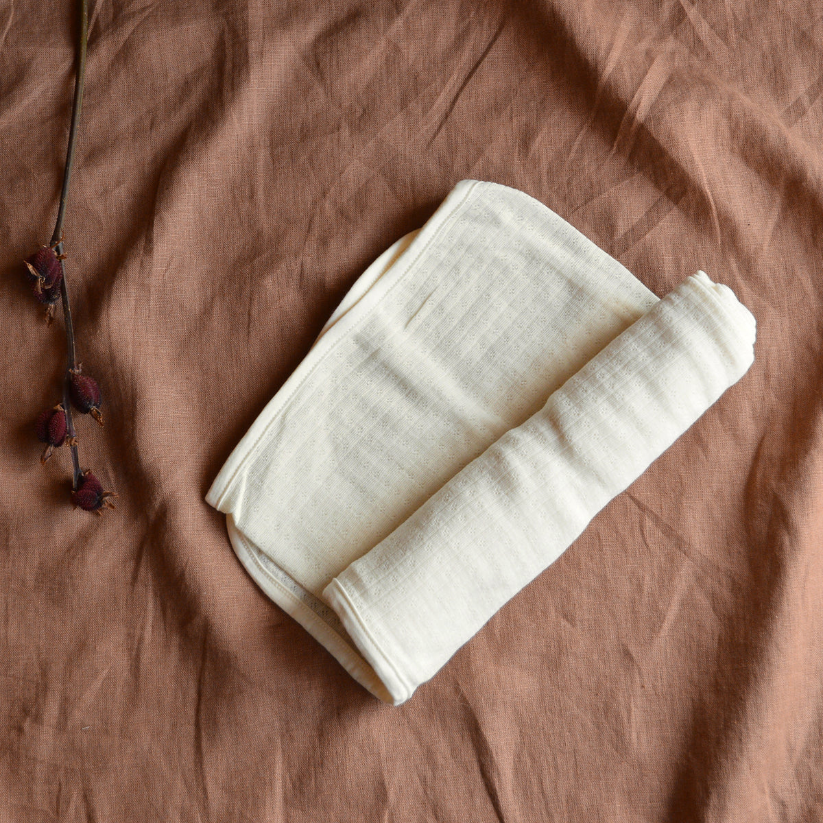 100% Merino Pointelle Baby Wrap/Swaddle *Returning 2026