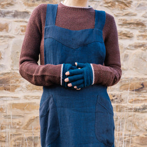 Long Fingerless Gloves - 100% Merino