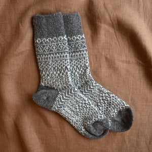 Oslo Jacquard Wool Socks (Adults)