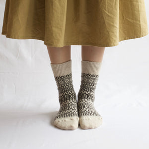 Oslo Jacquard Wool Socks (Adults)