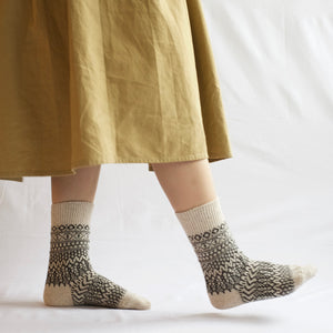 Oslo Jacquard Wool Socks (adults)