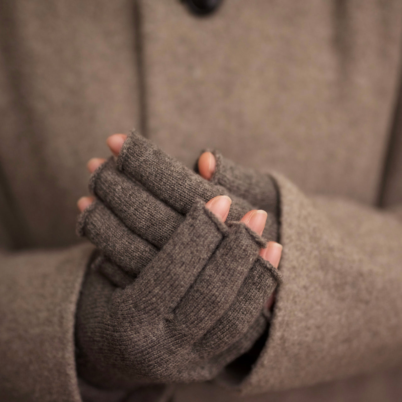 Long Fingerless Gloves in 100% Merino