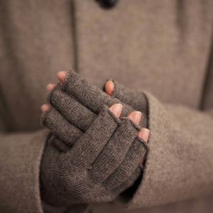 Long Fingerless Gloves - 100% Merino