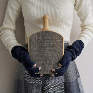 Long Fingerless Gloves - 100% Merino