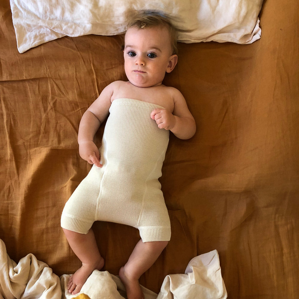 Organic Wool Nappy Cover - Shorties (0-2y)